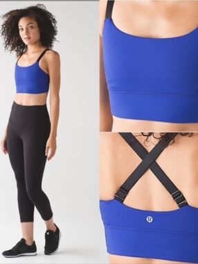 Lululemon Both Ways Bra Sapphire Blue Sz 2